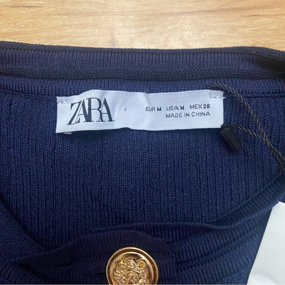 Zara knit cardigan with gold buttons - Picture 4 of 15